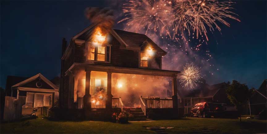 forth of july fire damage prevention